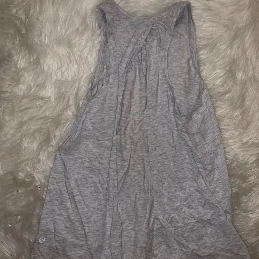 Lululemon Gray Tie Back Tank